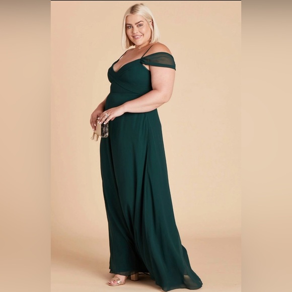 Emerald Green Formal Bridesmaid Dress from Birdie Grey PLUS - Picture 2 of 6